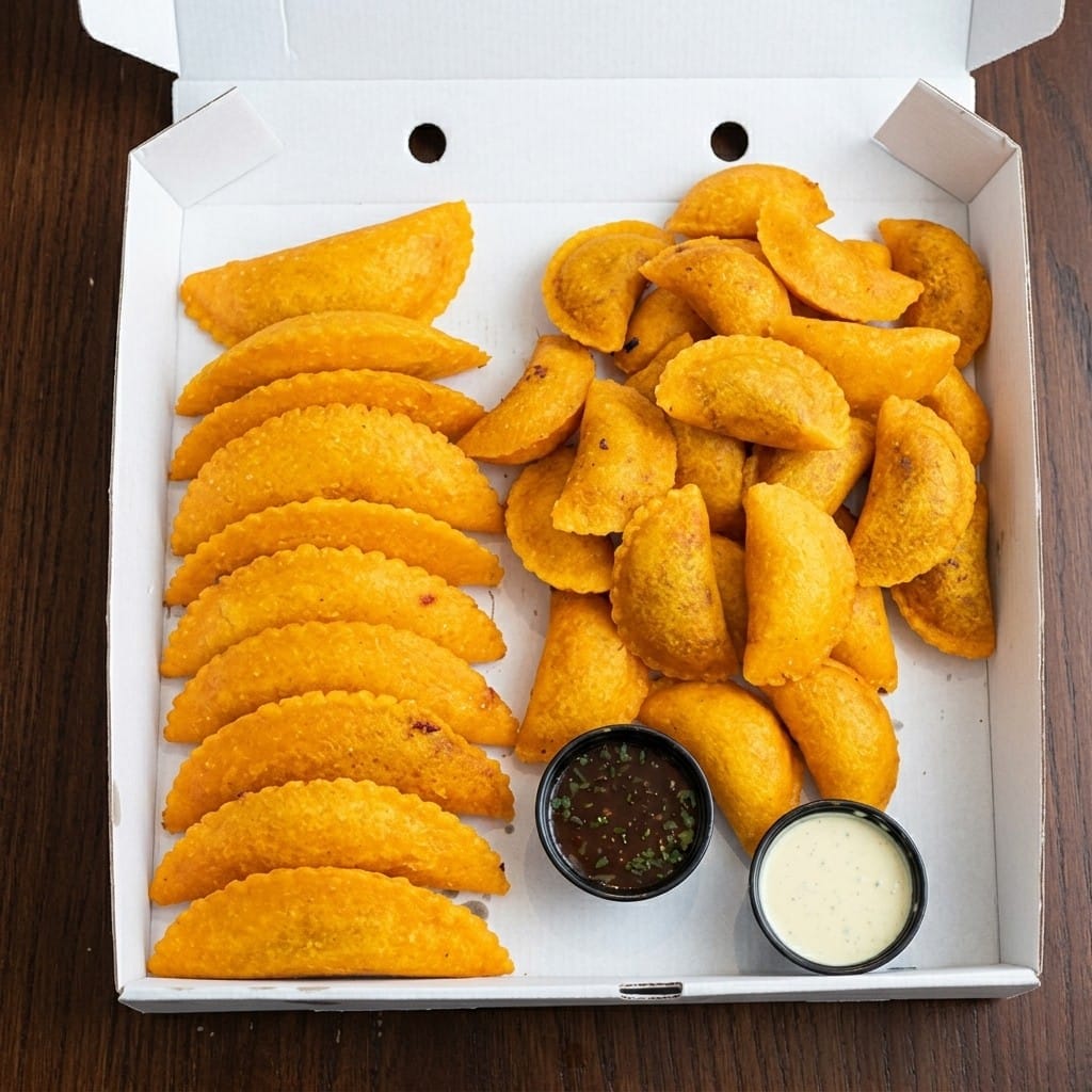Combo #3: Mixto 10 empanadas grandes más 17 pequeñas fritas