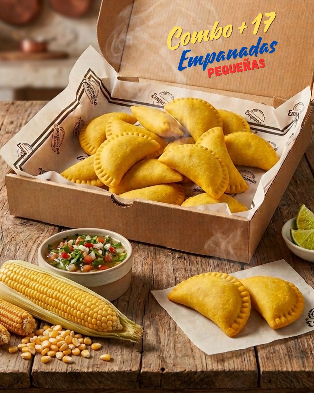 Combo #1: +17 empanadas pequeñas fritas